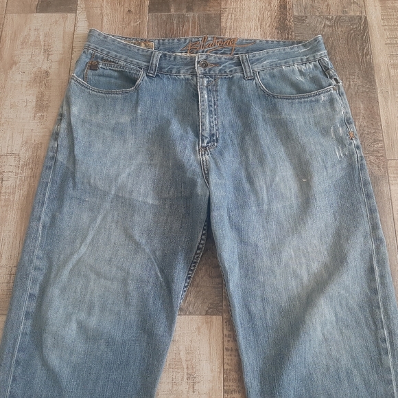 Billabong EXCAVATOR RELAXED FIT DISTRESSED Jeans 36x32 Measures 37x29 - Picture 6 of 11